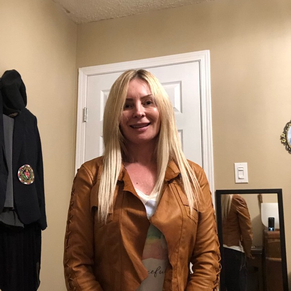 Two-Tone Brown Suede Western-Style Women's Leather Jacket - Picture 13 of 16